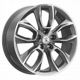 КиК КР001 (18_Outlander) 7x18 PCD5x114.3 ET38 DIA 67.1  Diamond gloss graphite