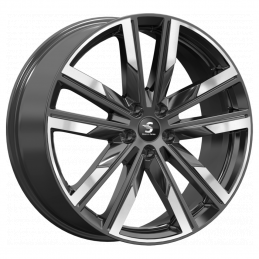 КиК КР014 (20_RAV4 XA5) 8x20 PCD5x114.3 ET40 Dia67.1 Diamond Black Gris